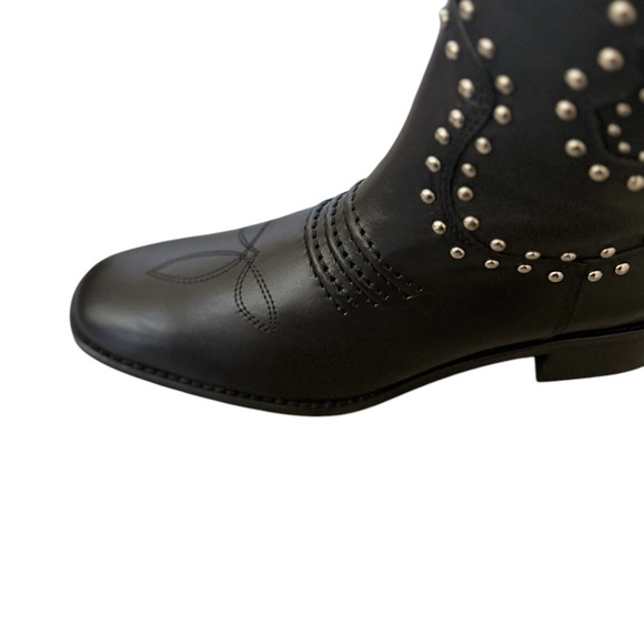 NIB BIBI LOU ANTHROPOLOGIE BRIAWA BOOTS WITH STUDS Size 39 Black - Picture 7 of 7